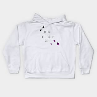 Heartstopper Leaves (asexual colours) Kids Hoodie